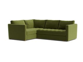 Easy Glider corner sofa in Grass Clippings Clever Velvet