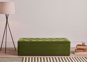 Bed In A Button Double in Grass Clippings Clever Velvet