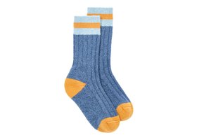 Toastie Sock in Blue and Yellow