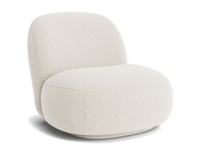 Dumpling Accent Chair in Egg Box Clever Linen