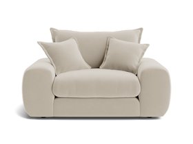 Wodge Love seat in Blotting Paper Clever Velvet