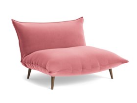 Soft Spot Accent Chair in Jam Sandwich Clever Velvet