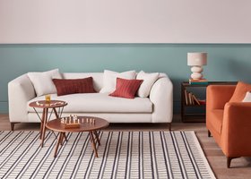 NEW La Dolce Seater Sofa Large in Whipped Cream Clever Boucle