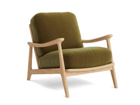 Squishbag Accent Chair in Pressed Olives Clever Velvet