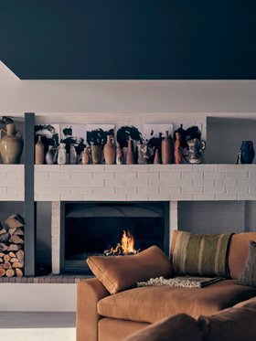 Cuddlemuffin Modular Corner Sofa in Treacle Tart Yellow Linen (fabric launching March 26)