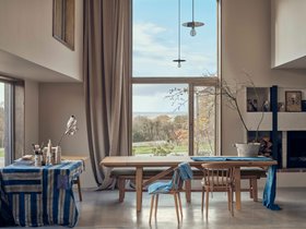 Barney Extending Kitchen Table in Light Oak