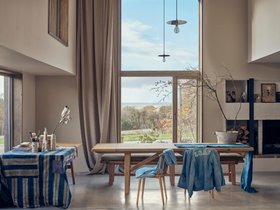 Barney Extending Kitchen Table in Light Oak