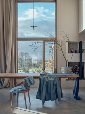 Barney Extending Kitchen Table in Light Oak