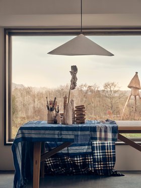 Barney Extending Kitchen Table in Light Oak