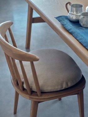 Pair of Drummer Chairs in Light Oak