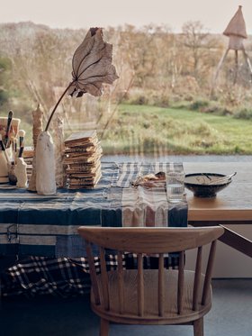 Pair of Drummer Chairs in Light Oak
