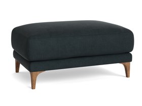 Basecamp Footstool in Sopping Seagrass Teal Chenille