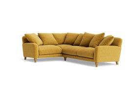 Bear Hug Corner Sofa in Honey Pot Yellow Chenille
