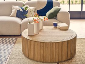 Bobbin Coffee Table in Light Oak