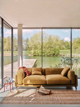 Basecamp Sofa in Treacle Tart Yellow Slubby