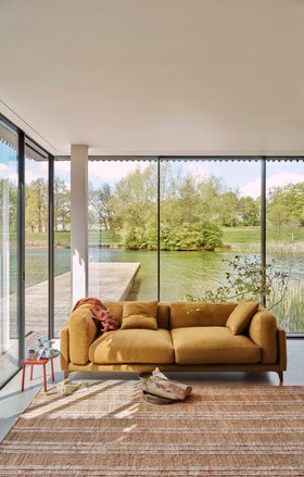 Basecamp Sofa in Treacle Tart Yellow Slubby