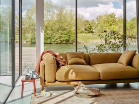 Basecamp Sofa in Treacle Tart Yellow Slubby