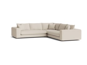 Big Easy Corner Sofa in Whipped Cream White Boucle