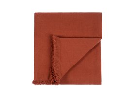 Nuzzler Merino Wool Blanket in Terracotta