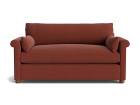 Queenie Sofa in Quince Jam Red Twill