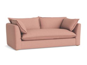 Weekender Sofa in Strawberry Milkshake Pink Linen
