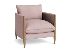 Spencer Accent Chair in Pressed Petals Pink Twill
