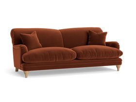 NEW Kingpin Sofa in School Satchel Brown Velvet