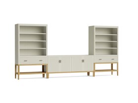 Keeper Shelfie Movie Time Set in Egg Box Painted Oak
