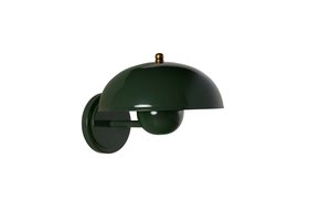 Double Domey Wall Light in Grass Clippings Green