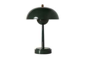Double Domey No Strings Rechargeable Table Lamp in Grass Clippings Green