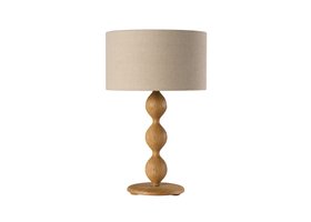 Spindler Table Lamp in Light Oak