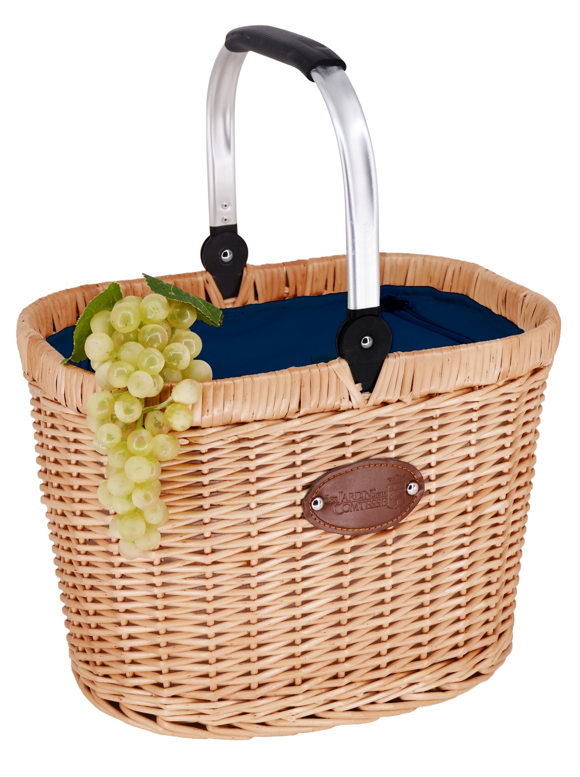 P 2023   Panier Chantilly Poignée Métal BLEU Png