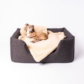 Charley Chau Deeply Dishy Luxury Dog Bed in Weave II in Earth