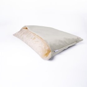 Charley Chau Dog Snuggle Bed - Styled to Order in Velour 'Alabaster'