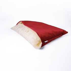 Charley Chau Dog Snuggle Bed - Styled to Order in Velour 'Claret'