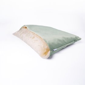 Charley Chau Dog Snuggle Bed - Styled to Order in Velour 'Pale Sage'