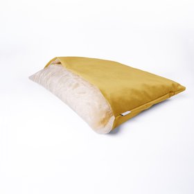 Charley Chau Dog Snuggle Bed - Styled to Order in Velour 'Sunglow'