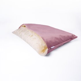 Charley Chau Dog Snuggle Bed - Styled to Order in Velour 'Victorian Rose'