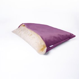 Charley Chau Dog Snuggle Bed - Styled to Order in Velour 'Plum'