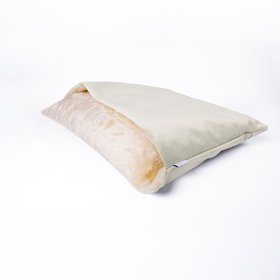 Charley Chau Dog Snuggle Bed - Styled to Order in Velour 'Portland Stone'