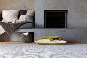 Charley Chau Dog Snuggle Bed - Styled to Order in Velour 'Lime'