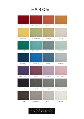 Charley Chau Styled To Order Colour Options In Faroe Fabric