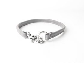ID Tag Collar / House Collar - Dove Grey