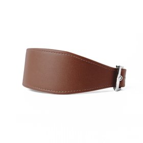 Leather Sighthound Collar - Caramel