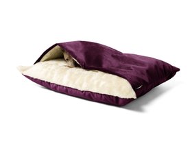 Charley Chau Dog Snuggle Bed - Styled to Order in Velour 'Byzantium'