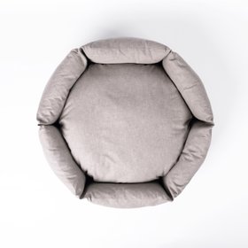 Charley Chau Ducky Donut Dog Bed in Cosmo - Pale Putty