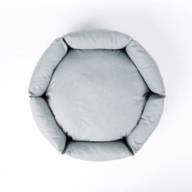 Charley Chau Ducky Donut Dog Bed in Cosmo - Sea Mist