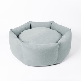 Charley Chau Ducky Donut Dog Bed in Cosmo - Sea Mist