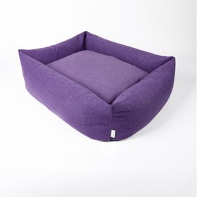 Charley Chau Bliss Bolster Dog Bed in Faroe - Deep Thistle