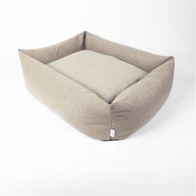 Charley Chau Bliss Bolster Dog Bed in Faroe - Driftwood